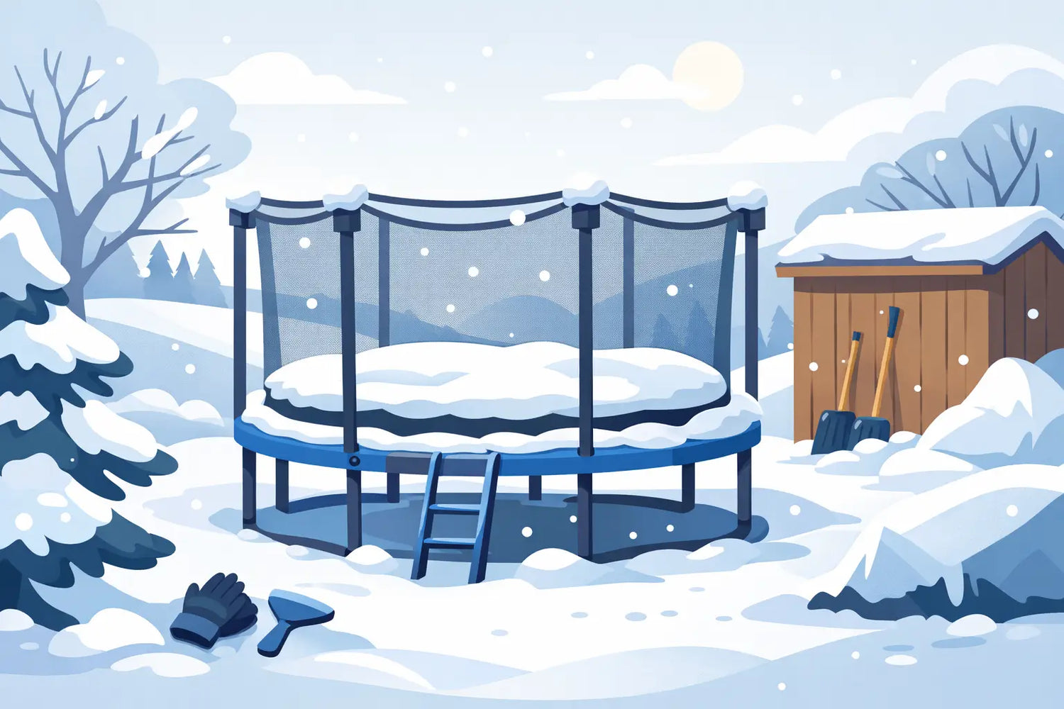 How to Maintain an Outdoor Trampoline in Winter