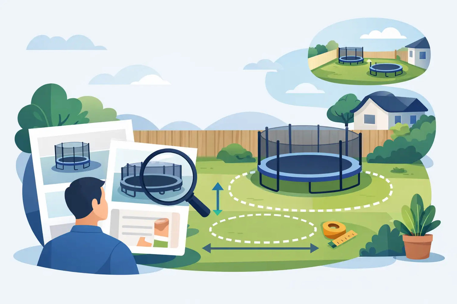 How to Pick Trampoline Size for Your Yard