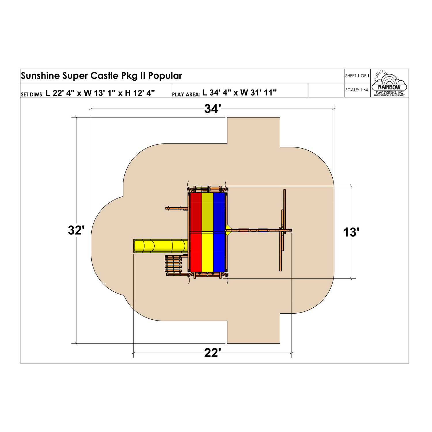 Sunshine Super Castle Pkg II Popular (13D)