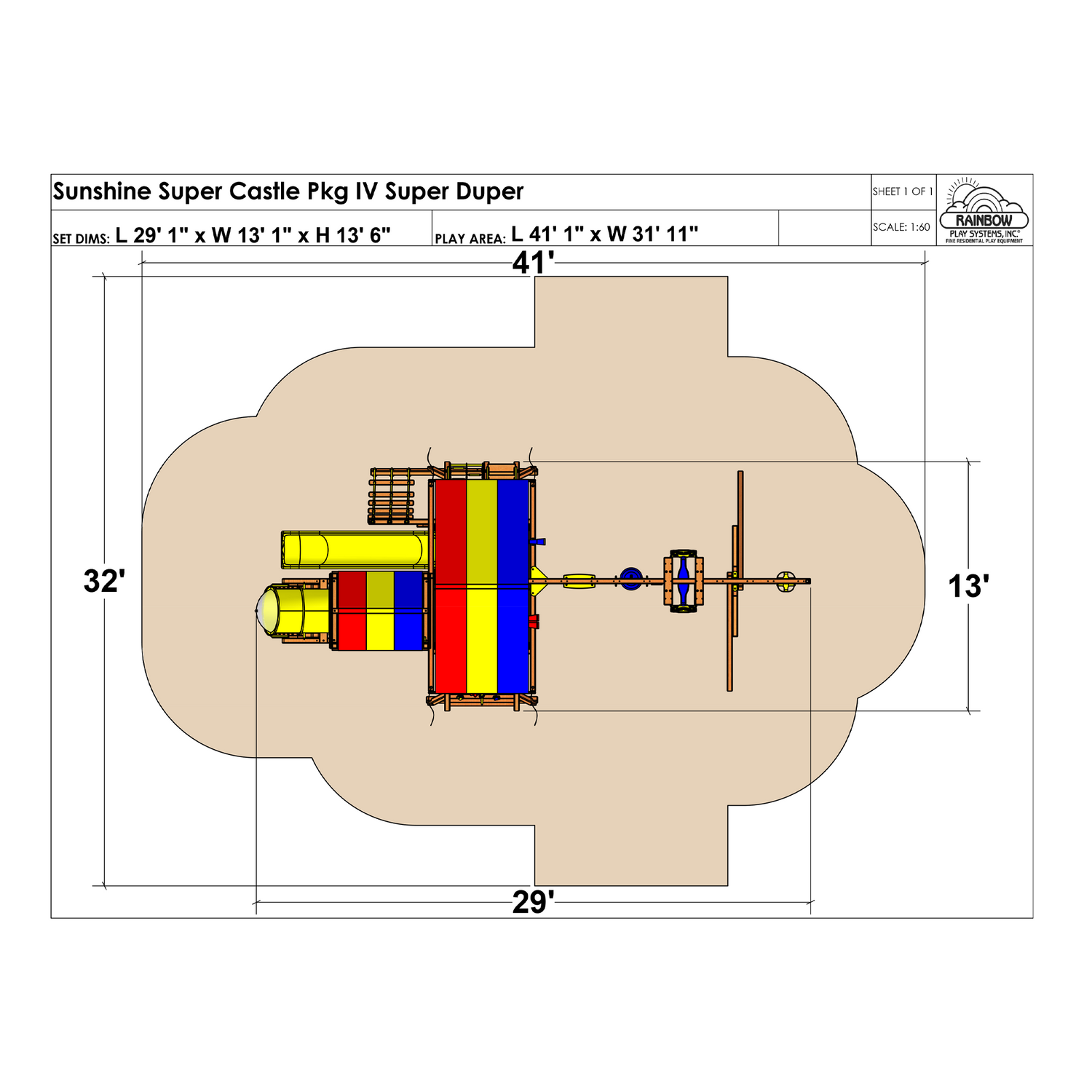 Sunshine Super Castle Pkg IV Super Duper (14F)