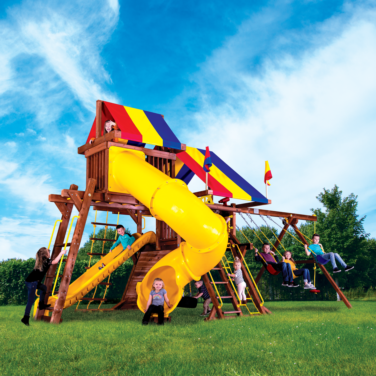 Sunshine Castle Pkg V with 270° Spiral Slide (15J)