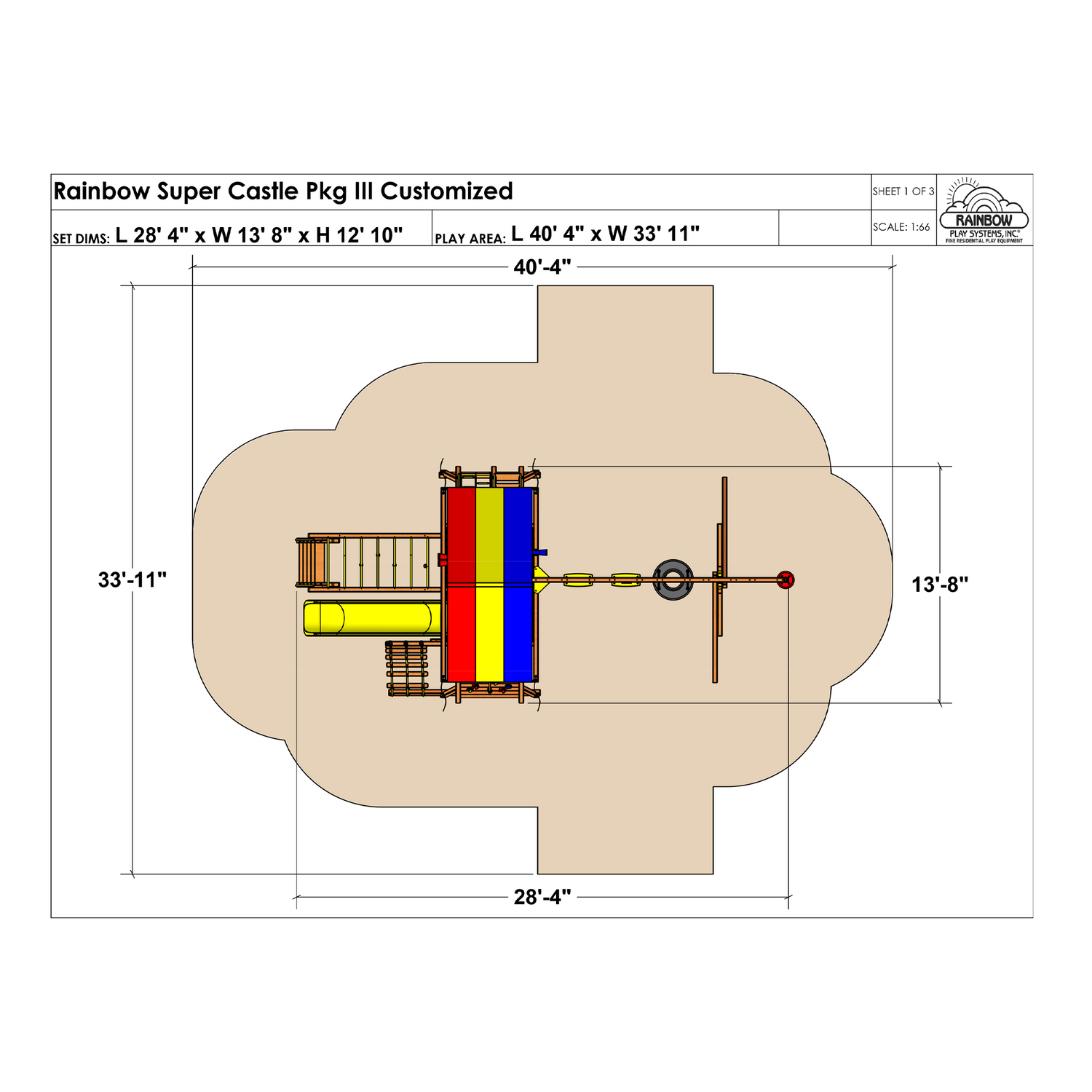 Rainbow Super Castle Pkg III Loaded (19H)