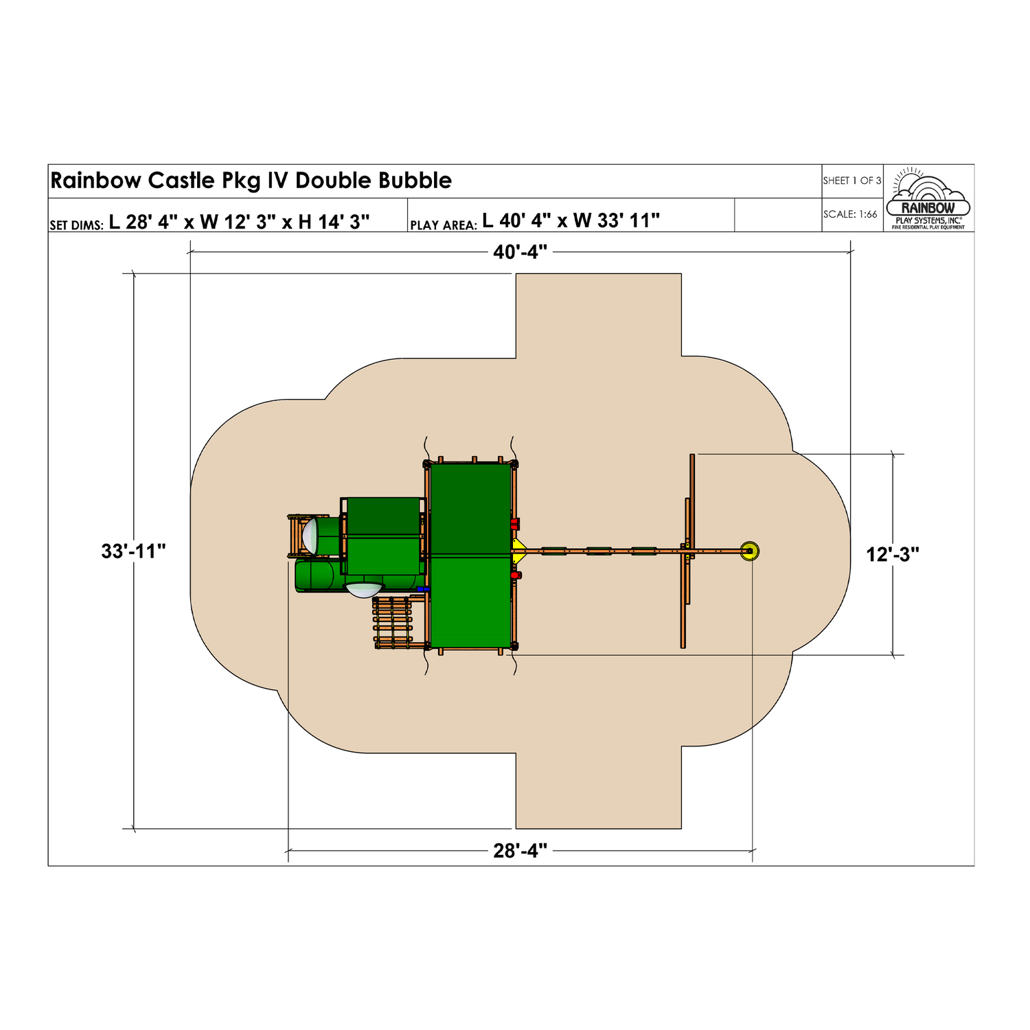 Rainbow Castle Pkg IV Double Bubble (19I)