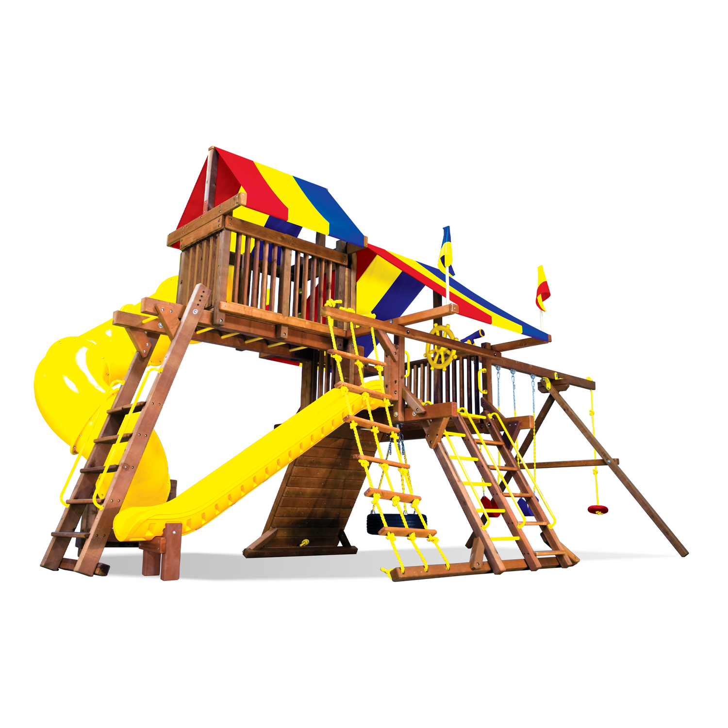 Rainbow Castle Pkg V with 360˚Spiral Slide (19J)