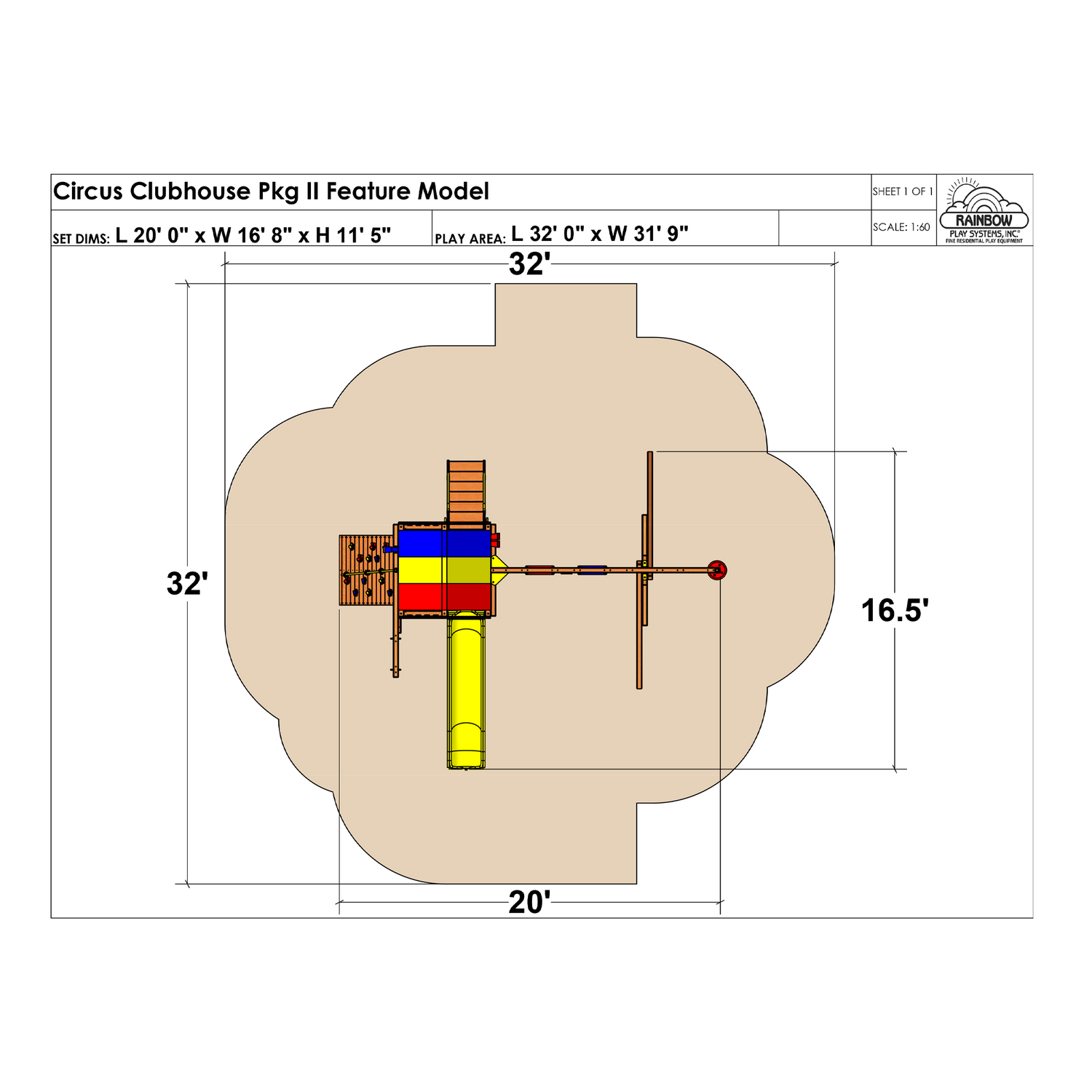 Circus Clubhouse Pkg II Feature Model (28A)