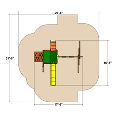 Circus Clubhouse Pkg II Basic (29C) Playset