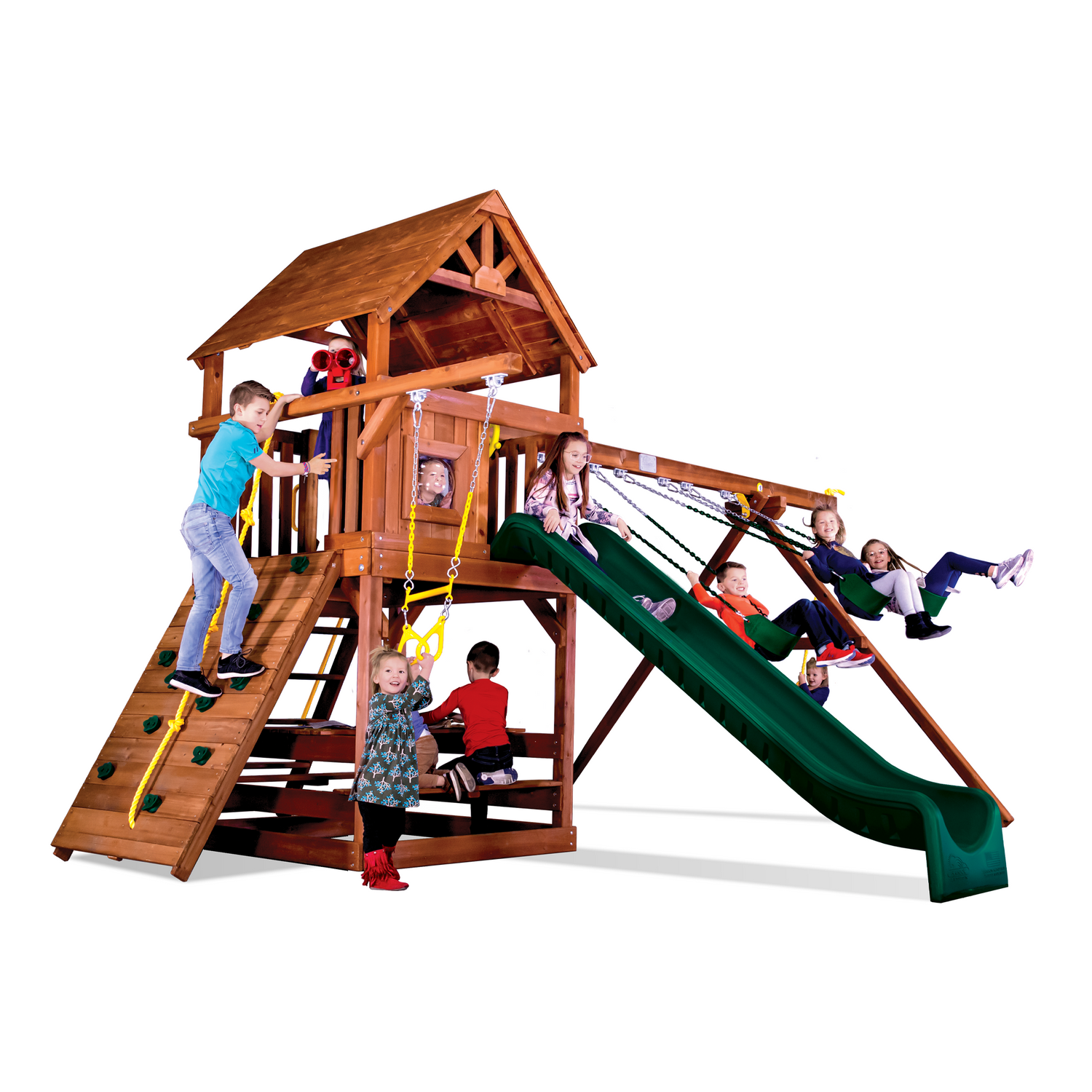 Circus Clubhouse Pkg II Loaded with Wooden Roof (29D)