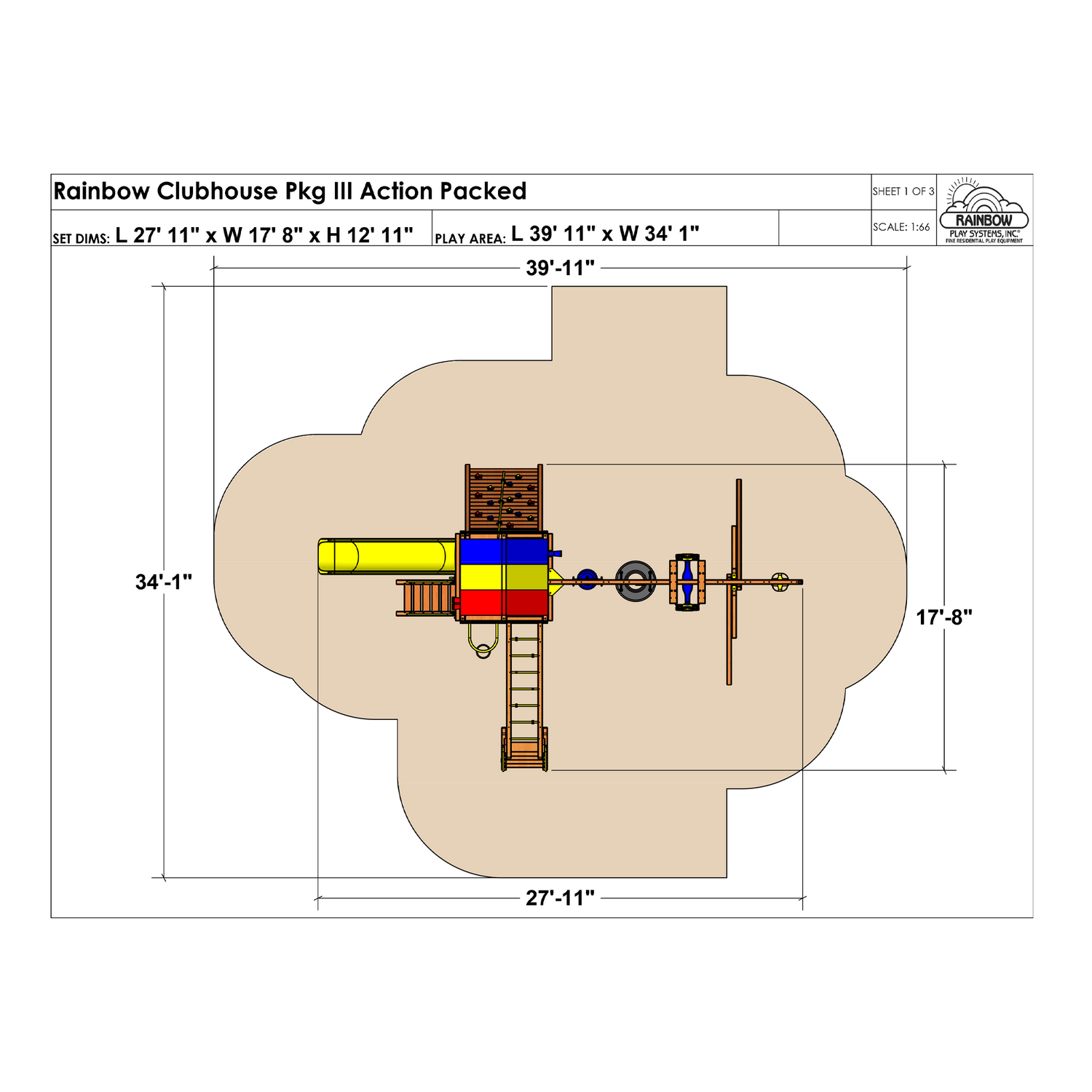 Rainbow Clubhouse Pkg III Action Packed (37D)