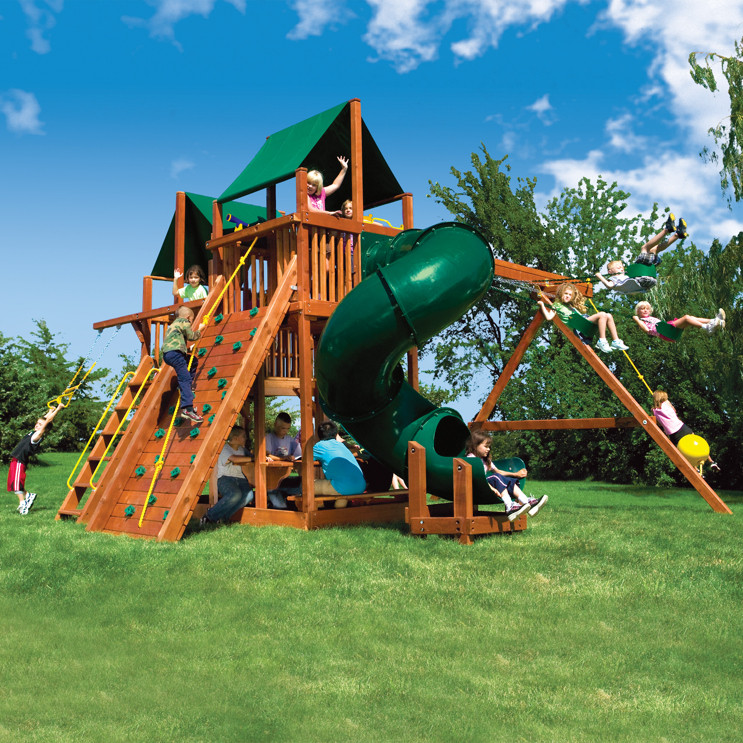 King Kong Clubhouse Pkg II with 360˚Spiral Slide (45B)