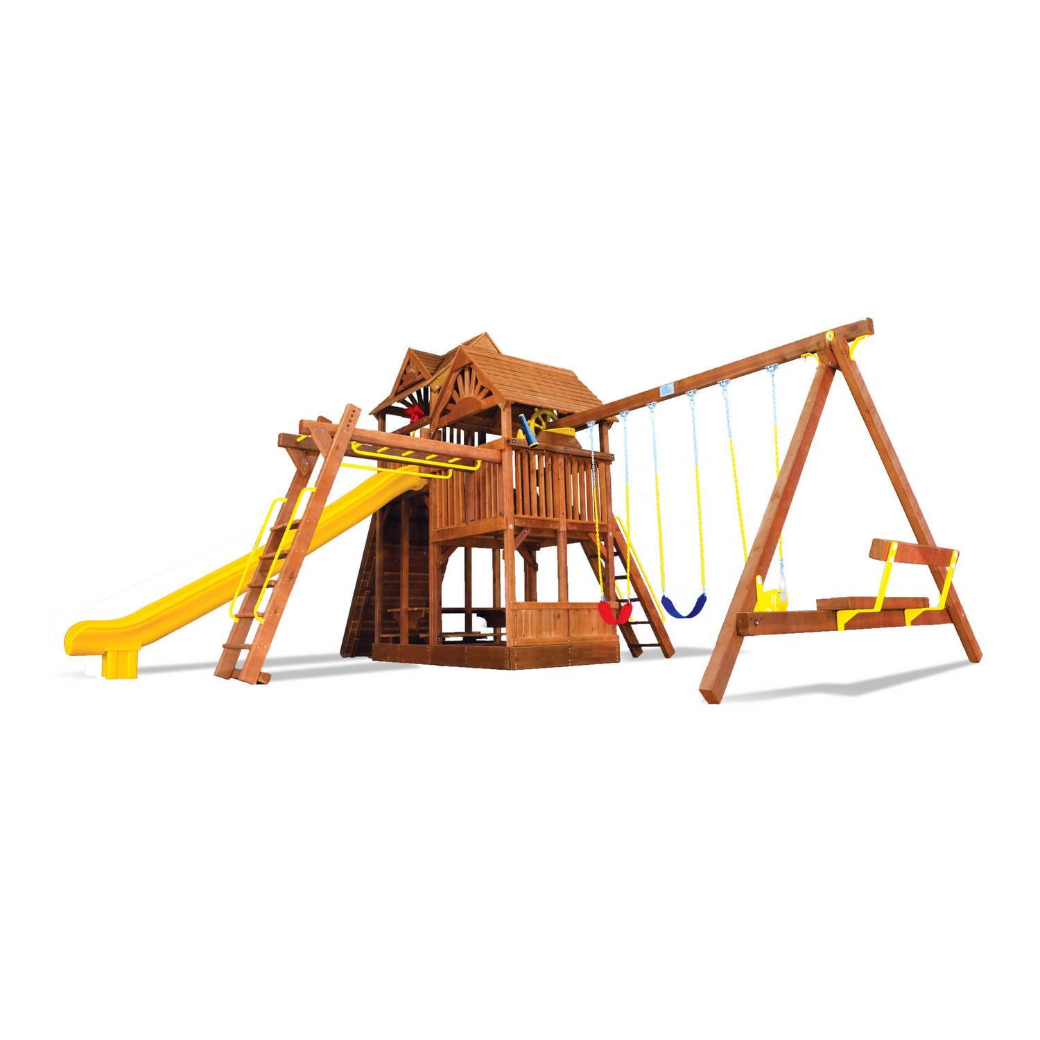 King Kong Clubhouse Pkg III with Wooden Roofs (47H)