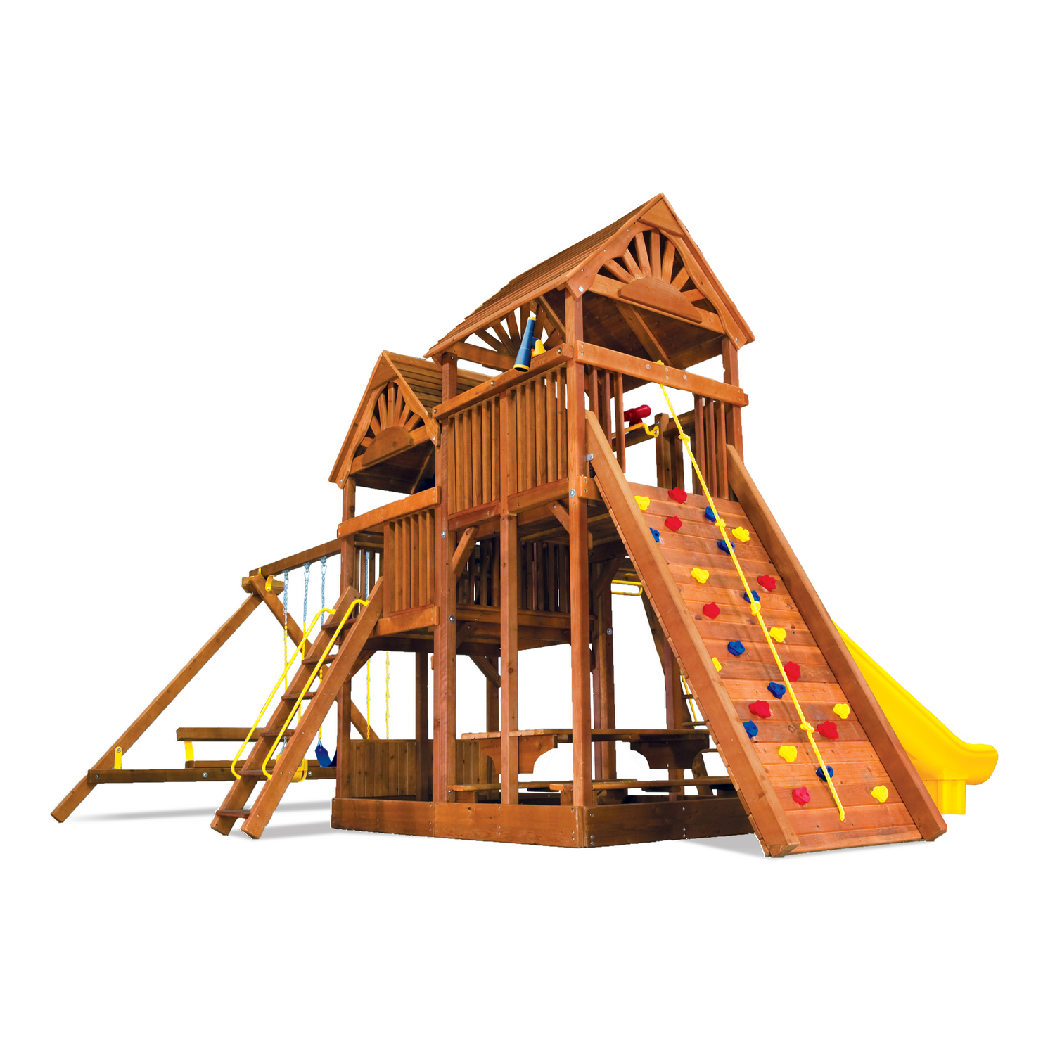 King Kong Clubhouse Pkg III with Wooden Roofs (47H)