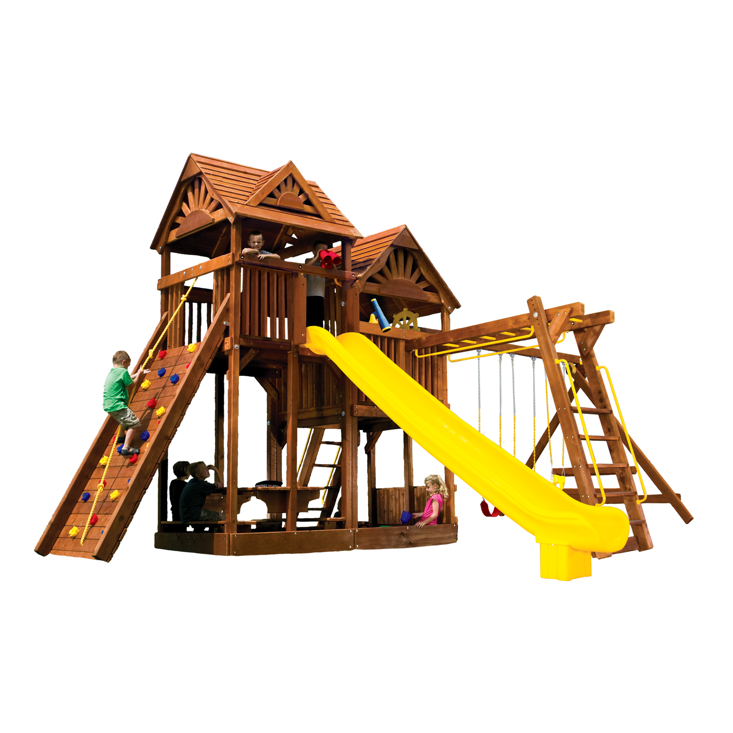 King Kong Clubhouse Pkg III with Wooden Roofs (47H)