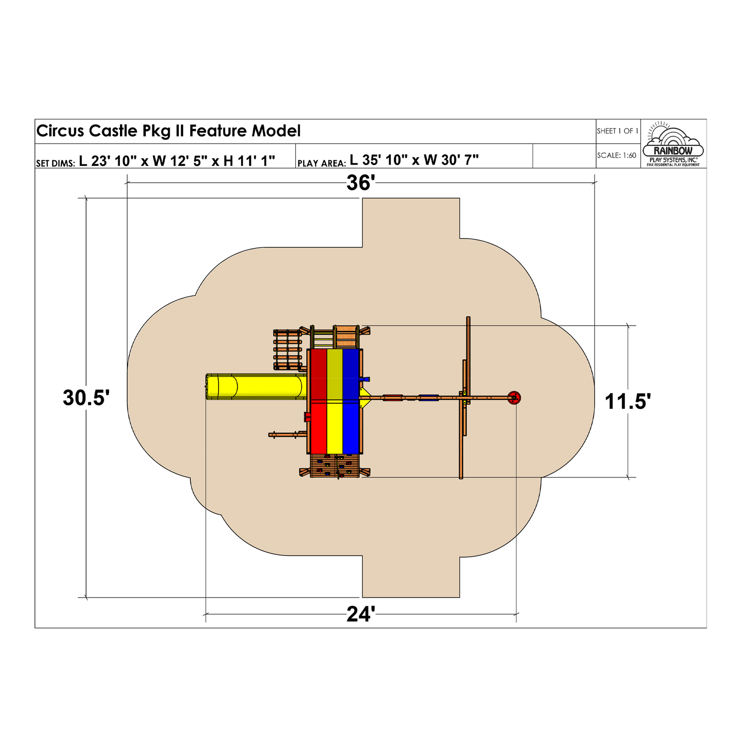 Circus Castle Pkg II Feature Model (8A)