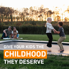 Rectangle Pro-Line Avyna In-Ground Trampoline - Rainbow Play of NC