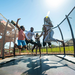 Rectangle Pro-Line Avyna In-Ground Trampoline - Rainbow Play of NC