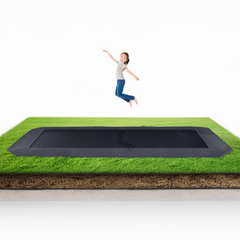 Rectangle Pro-Line Avyna In-Ground Trampoline - Rainbow Play of NC