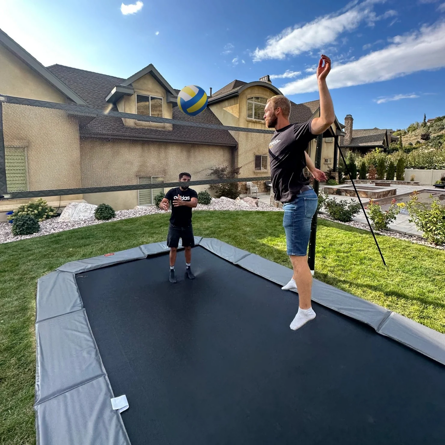 JUMPNET Trampoline Volleyball & Pickleball Net