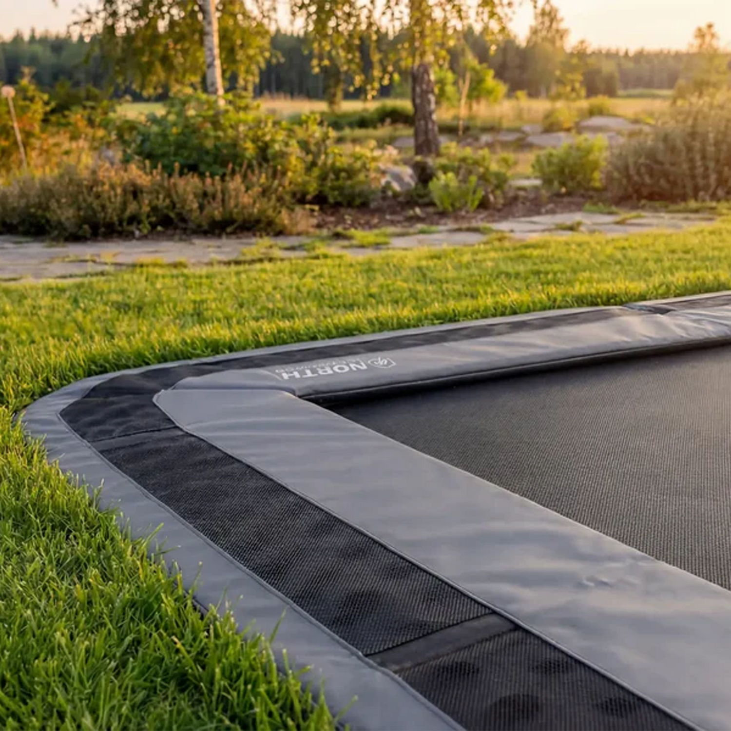 North Rectangle In-ground Trampoline