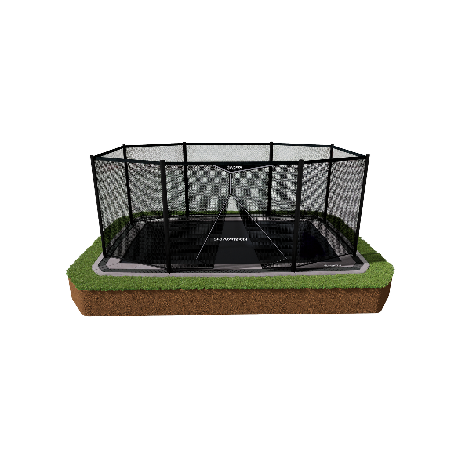North Rectangle In-ground Trampoline - Rainbow Play of NC