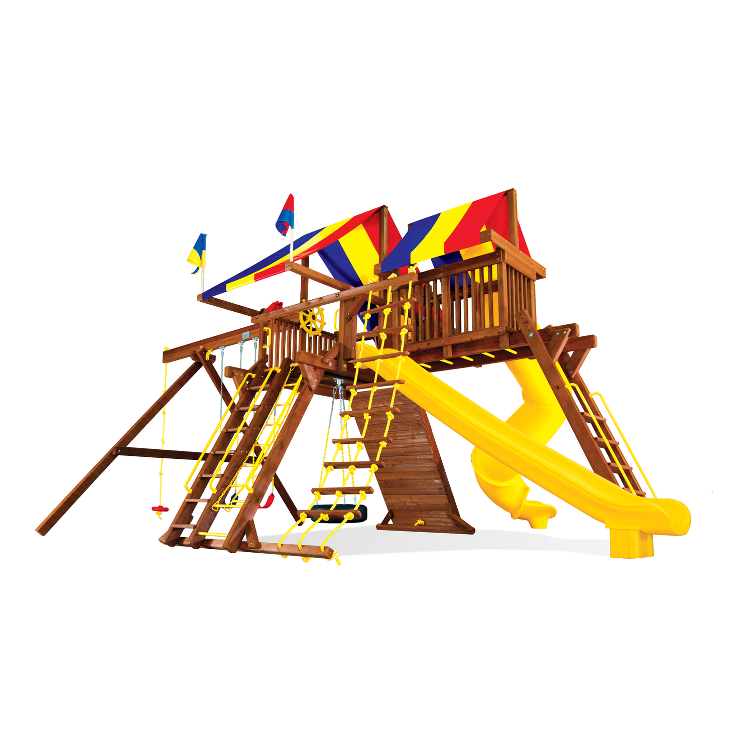King Kong Castle Base Pkg V with 270° Spiral Slide (25E) - Rainbow Play of NC