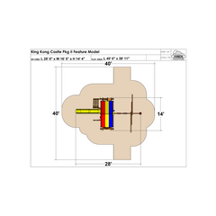 King Kong Castle Pkg II Feature Model (24A) - Rainbow Play of NC