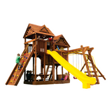 King Kong Clubhouse Pkg III with Wooden Roofs (47H) - Rainbow Play of NC