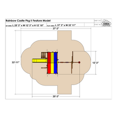 Rainbow Castle Pkg II Feature Model (16A) - Rainbow Play of NC