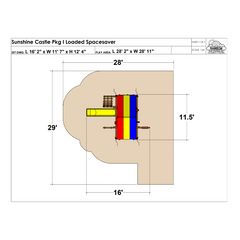 Sunshine Castle Pkg I Loaded Spacesaver (13C) - Rainbow Play of NC