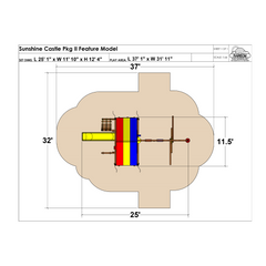 Sunshine Castle Pkg II Feature Model (12A) - Rainbow Play of NC