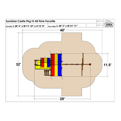 Sunshine Castle Pkg IV All Time Favorite (15I) - Rainbow Play of NC