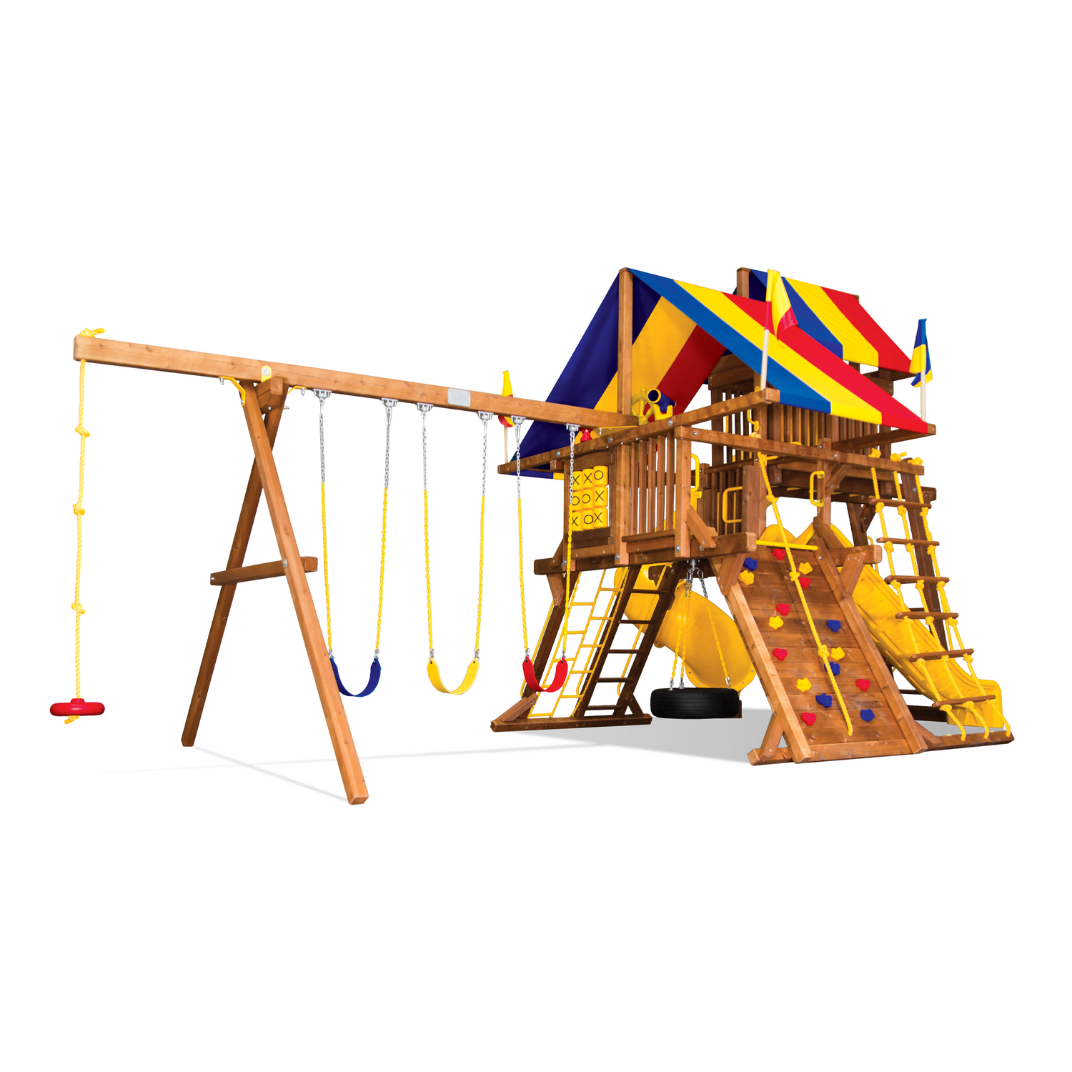 Sunshine Castle Pkg V with 270° Spiral Slide (15J) - Rainbow Play of NC