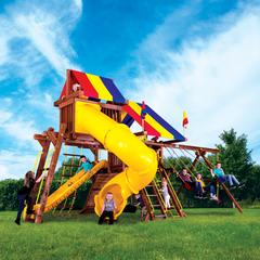 Sunshine Castle Pkg V with 270° Spiral Slide (15J) - Rainbow Play of NC