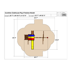 Sunshine Clubhouse Pkg II Feature Model (32A) - Rainbow Play of NC