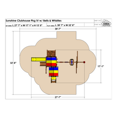 Sunshine Clubhouse Pkg IV with Bells & Whistles (35I) - Rainbow Play of NC