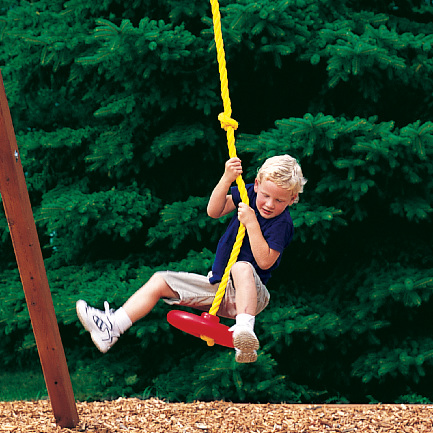 Knotted Rope with Disc - Rainbow Play of NC