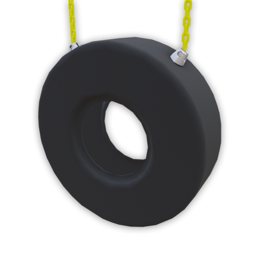 2 Chain Tire Swing - Rainbow Play of NC
