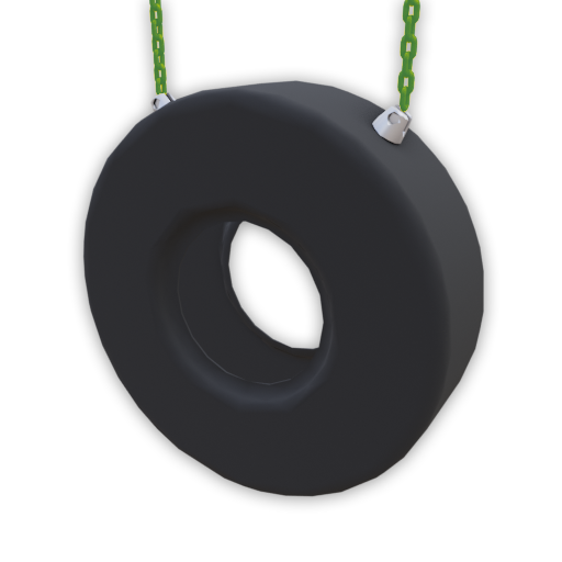2 Chain Tire Swing - Rainbow Play of NC